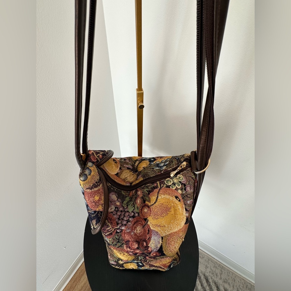 Artistic Fruit Pattern Tapestry Backpack - image 5